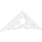 Ekena Millwork Pitch Preston Architectural Grade PVC Gable Pediment, 72"W x 24"H x 1"P (8/12) GPP072X024X100PRE - alternate 1